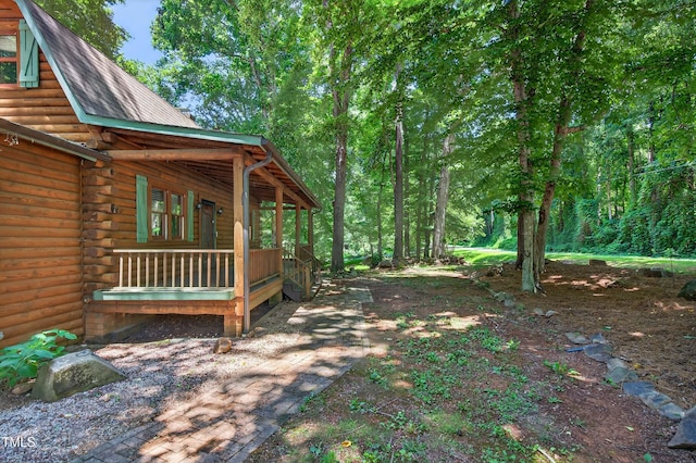 3263 S Jim Minor Rd, Haw River, NC 27258 - view of yard featuring a porch