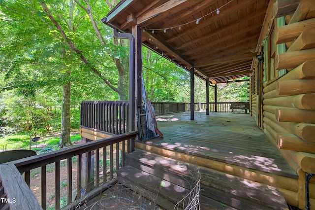 3263 S Jim Minor Rd, Haw River, NC 27258 - view of wooden terrace