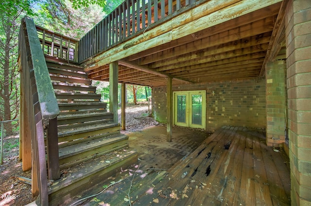 3263 S Jim Minor Rd, Haw River, NC 27258 - deck with stairs