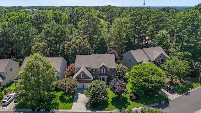 308 Sutton Glen Dr, Apex, NC 27523 - drone / aerial view of a forest