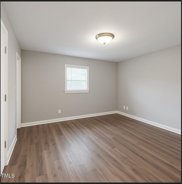 621 Reservoir St, Durham, NC 27703 - unfurnished room with dark wood-style floors and baseboards