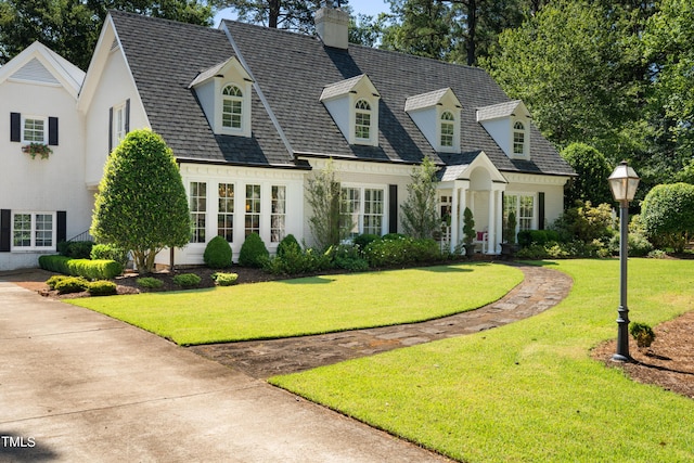 1610 Ridge Rd, Raleigh, NC 27607 - view of front of home with a chimney and a front lawn