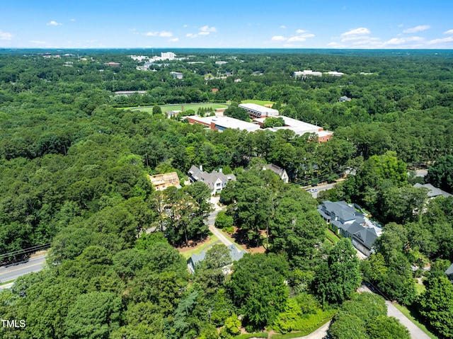 1610 Ridge Rd, Raleigh, NC 27607 - aerial view of property and surrounding area with a forest
