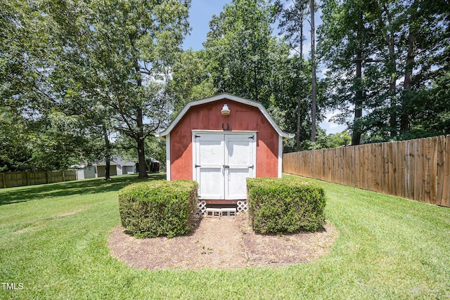 1822 Atterbury Ln, Durham, NC 27712 - view of shed featuring a fenced backyard
