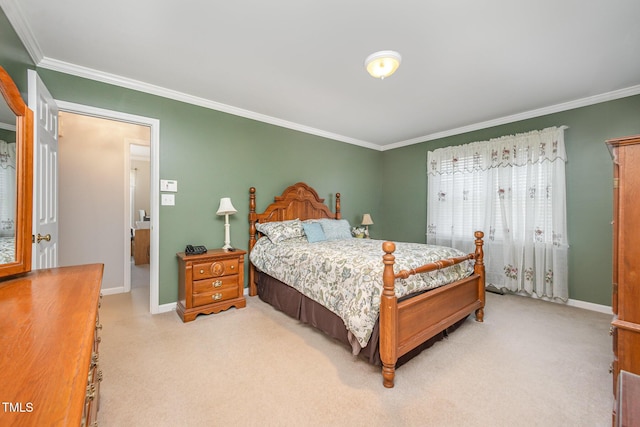 1822 Atterbury Ln, Durham, NC 27712 - bedroom featuring ornamental molding and carpet floors