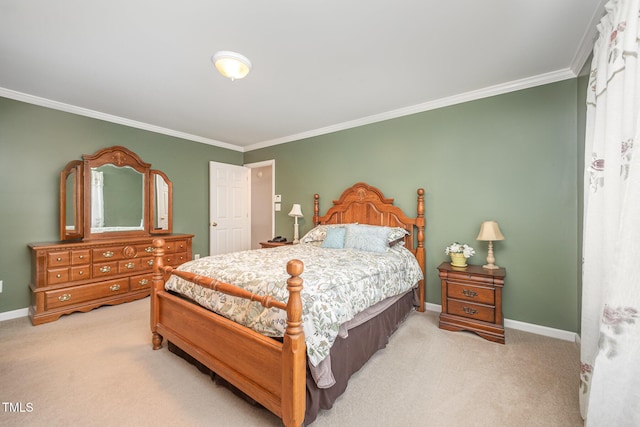 1822 Atterbury Ln, Durham, NC 27712 - bedroom with ornamental molding and light carpet