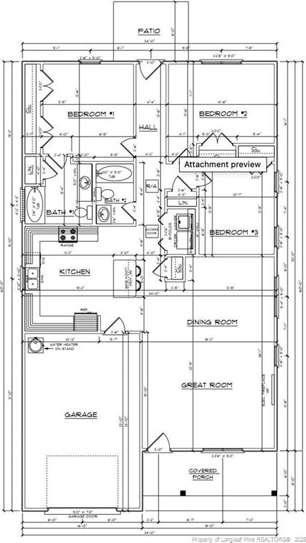 604 Cypress St, Roseboro, NC 28382 - view of floor plan / room layout