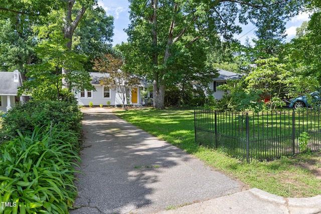 2804 Barmettler St, Raleigh, NC 27607 - obstructed view of property with driveway