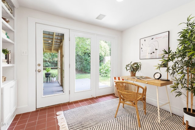 2804 Barmettler St, Raleigh, NC 27607 - office space featuring dark tile patterned floors