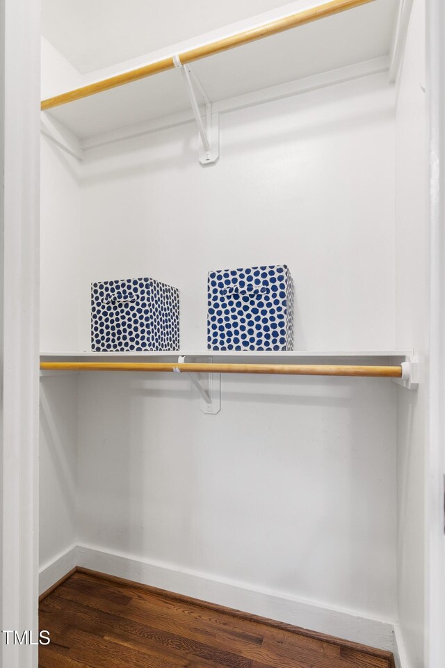 2804 Barmettler St, Raleigh, NC 27607 - spacious closet featuring wood finished floors
