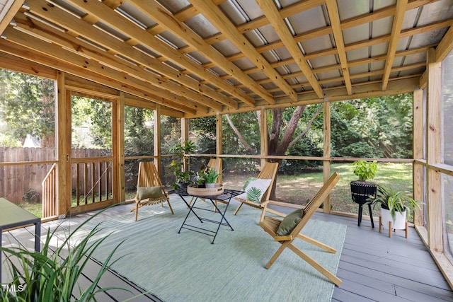 2804 Barmettler St, Raleigh, NC 27607 - view of unfurnished sunroom