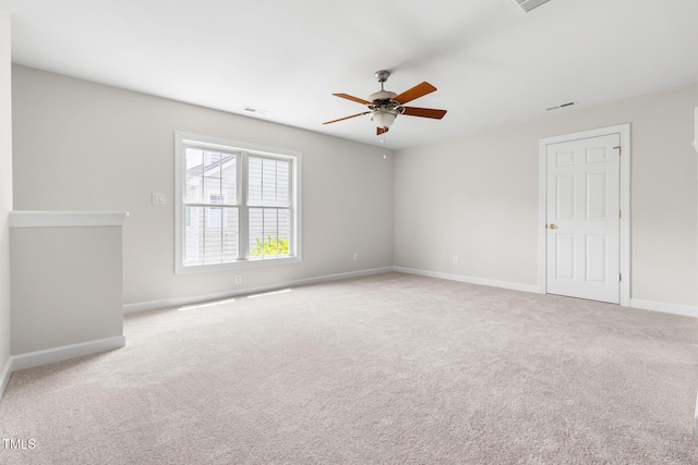 5106 Stockton Way, Durham, NC 27707 - empty room with ceiling fan and carpet flooring