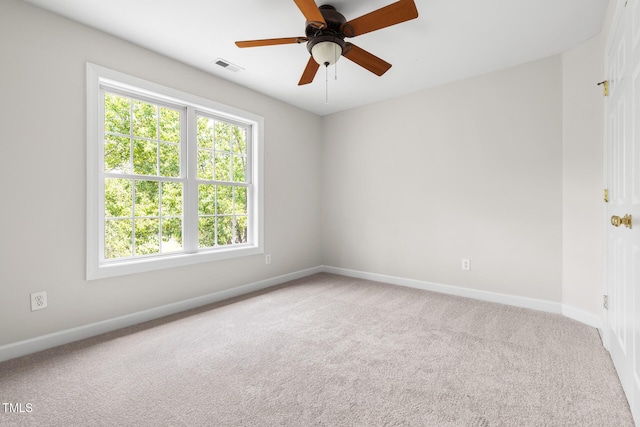 5106 Stockton Way, Durham, NC 27707 - unfurnished room featuring plenty of natural light, carpet, and a ceiling fan