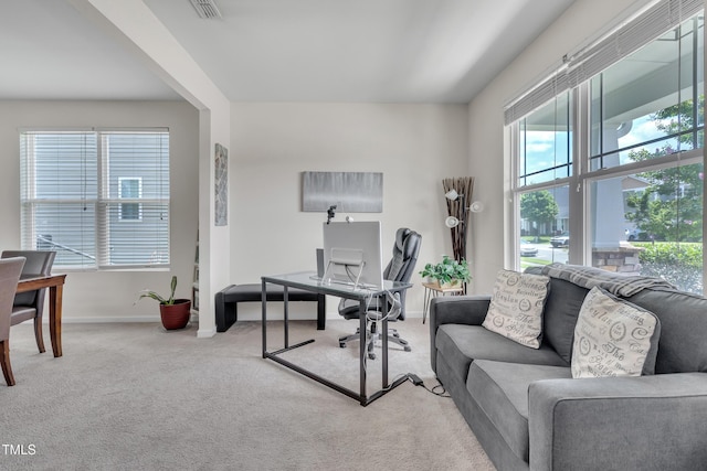 2123 Scarlet Sage Dr, Durham, NC 27704 - carpeted office featuring baseboards
