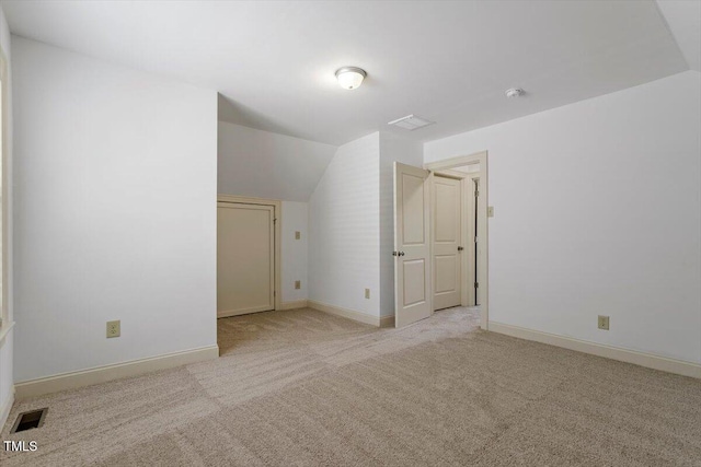 1309 Hill St, Durham, NC 27707 - additional living space with lofted ceiling and carpet flooring