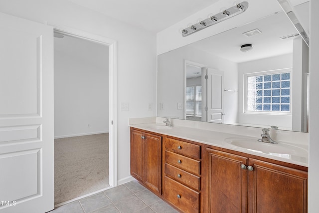 238 Royal Tower Way, Cary, NC 27513 - full bathroom featuring double vanity and tile patterned floors