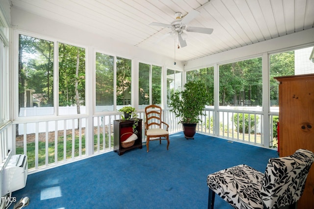 904 E Ivy Valley Dr, Fuquay Varina, NC 27526 - sunroom / solarium featuring ceiling fan