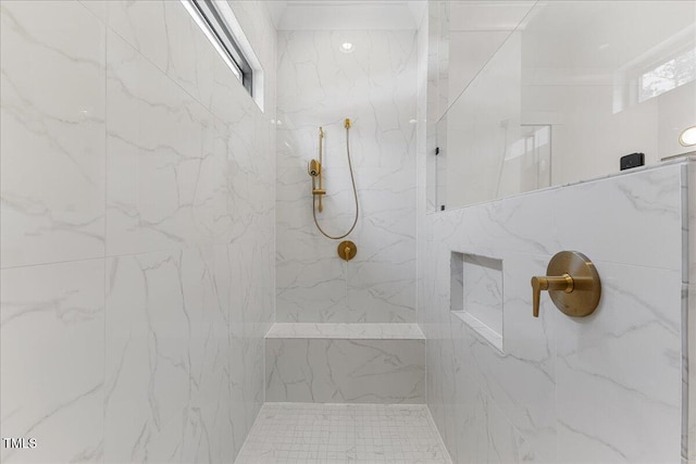 8420 Bells Lake Rd, Apex, NC 27539 - full bath with a marble finish shower