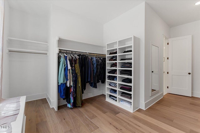 8420 Bells Lake Rd, Apex, NC 27539 - spacious closet featuring wood finished floors