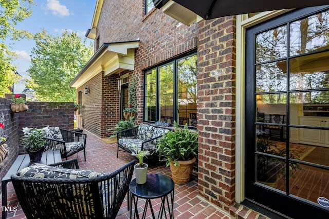 145 Cofield Cir, Durham, NC 27707 - view of patio featuring outdoor lounge area