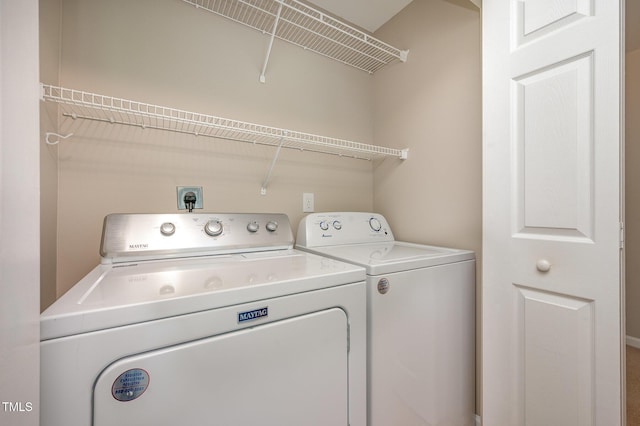 2261 Plum Frost Dr, Raleigh, NC 27603 - washroom with washer and clothes dryer