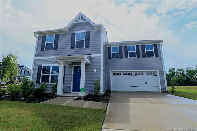96 Cutty Way, Lillington, NC 27546 - view of front of home with a garage, driveway, and a front lawn