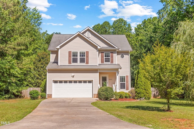 2555 Winding Creek Ln, Franklinton, NC 27525 - traditional home with a garage and concrete driveway