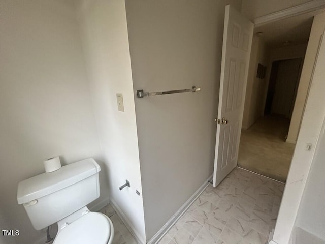 1819 Collier Rd, Durham, NC 27707 - bathroom with toilet and marble look tiles