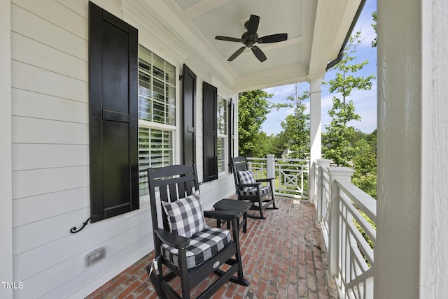 175 Stonecrest Way, Pittsboro, NC 27312 - covered porch with ceiling fan