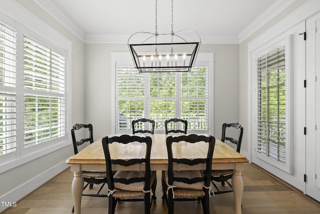 175 Stonecrest Way, Pittsboro, NC 27312 - dining space featuring a chandelier and crown molding