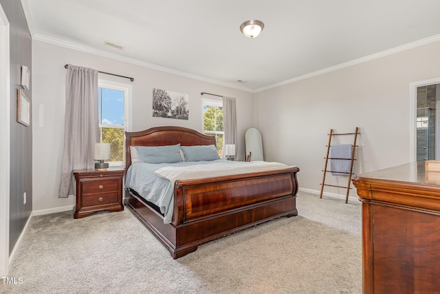 664 Old Dairy Dr, Wake Forest, NC 27587 - bedroom with crown molding and light carpet