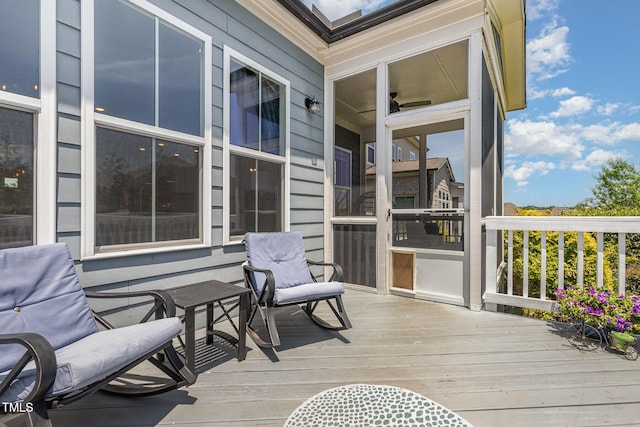 664 Old Dairy Dr, Wake Forest, NC 27587 - view of wooden deck
