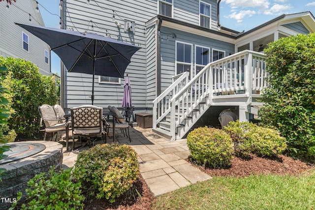 664 Old Dairy Dr, Wake Forest, NC 27587 - view of patio