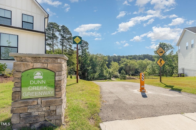 664 Old Dairy Dr, Wake Forest, NC 27587 - view of road with traffic signs