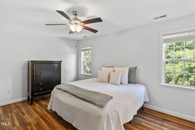 4316 Major Loring Way, Raleigh, NC 27616 - bedroom featuring dark wood finished floors and ceiling fan