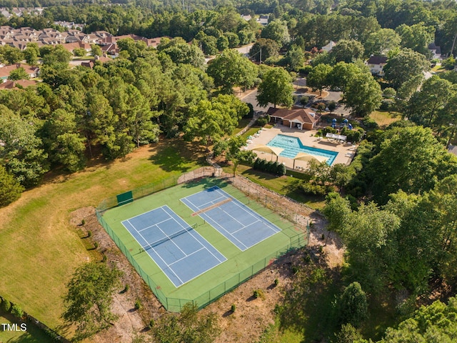 4316 Major Loring Way, Raleigh, NC 27616 - bird's eye view of a pool area