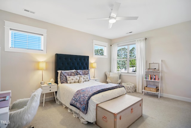 241 Teague St, Wake Forest, NC 27587 - bedroom with light colored carpet and ceiling fan