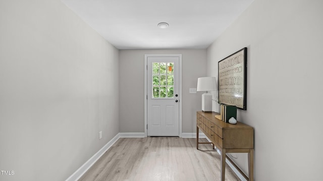 505 Hawfields Rd, Mebane, NC 27302 - entryway featuring light wood-type flooring and baseboards