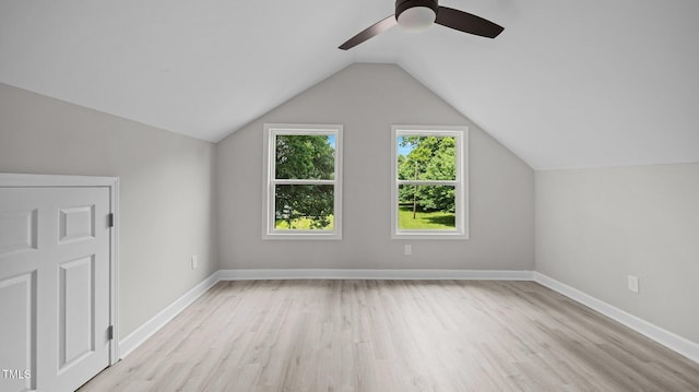 505 Hawfields Rd, Mebane, NC 27302 - bonus room featuring light wood-style flooring, a ceiling fan, and lofted ceiling