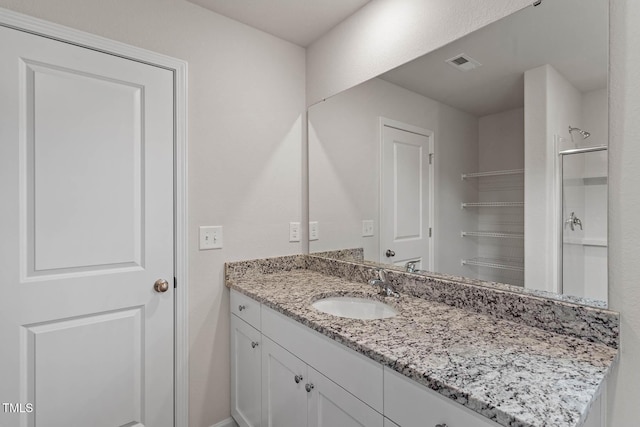 8960 Ava Dr, Bailey, NC 27807 - bathroom with vanity and a shower