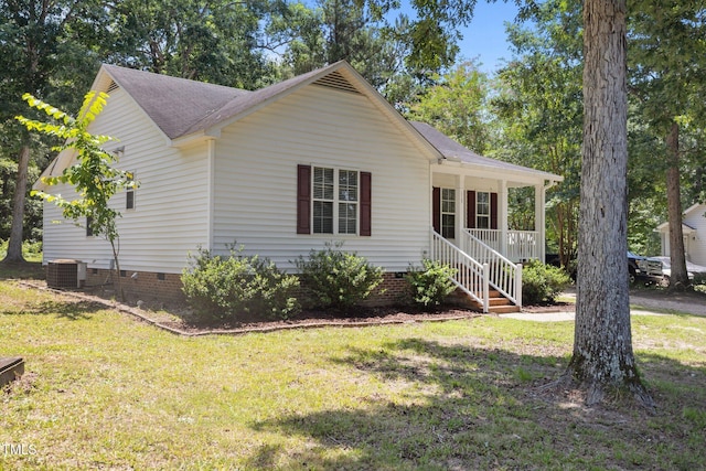 119 Percheron Dr, Zebulon, NC 27597 - view of front of home with crawl space and a front lawn
