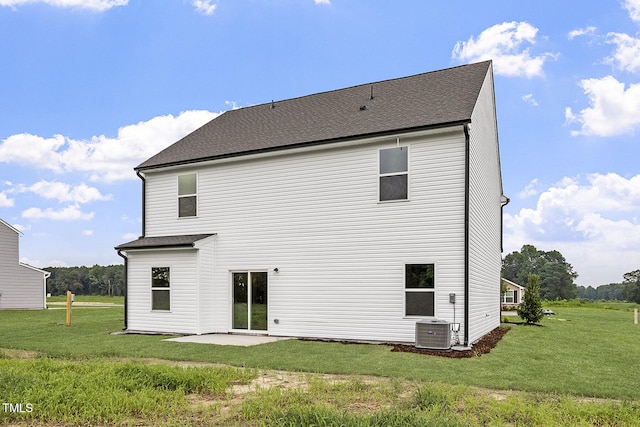 3870 Origin Dr, Bailey, NC 27807 - rear view of property featuring a yard and a patio area