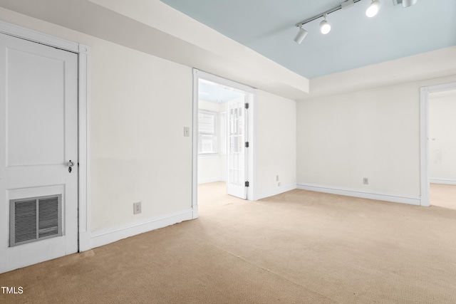 235 Mccauley St Unit # D, Chapel Hill, NC 27516 - unfurnished room with carpet flooring and track lighting