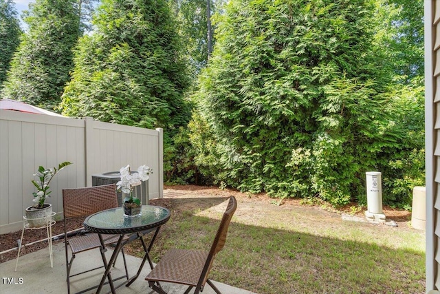 7879 Allscott Way, Raleigh, NC 27612 - view of yard with a patio area