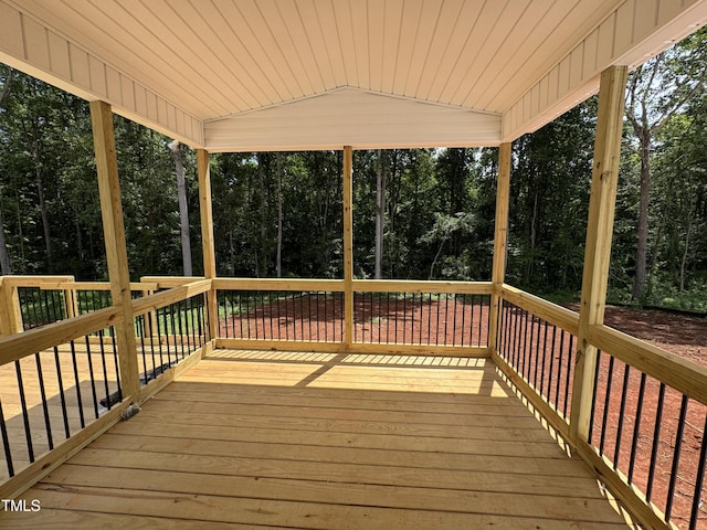 5428 Jaeger Dr Lot # 45, Graham, NC 27253 - deck featuring view of scattered trees