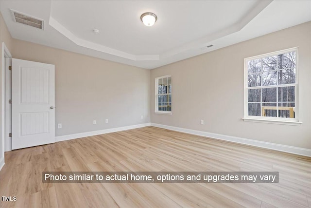 5428 Jaeger Dr Lot # 45, Graham, NC 27253 - empty room with a raised ceiling and wood finished floors