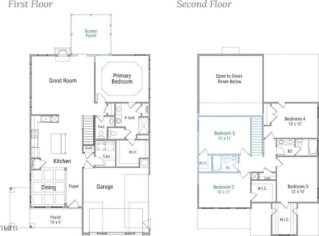 5428 Jaeger Dr Lot # 45, Graham, NC 27253 - view of floor plan / room layout