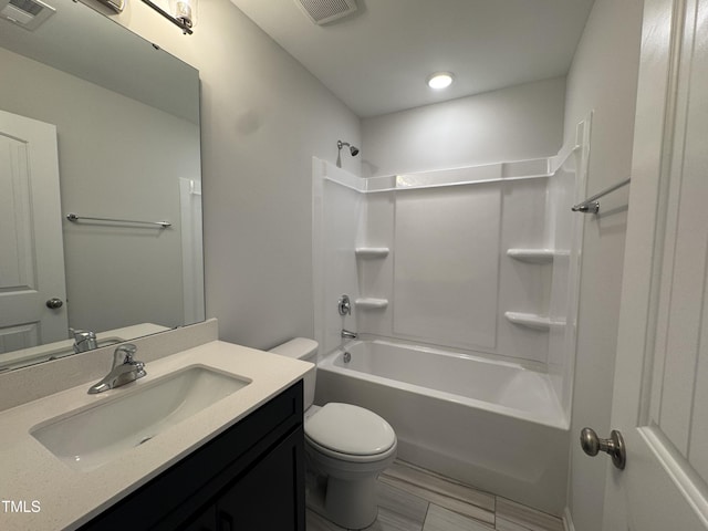5428 Jaeger Dr Lot # 45, Graham, NC 27253 - full bathroom featuring vanity, shower / washtub combination, and recessed lighting