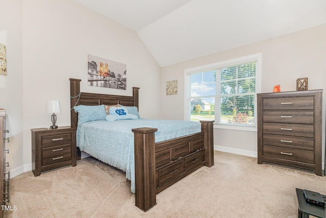 1726 Rapids Ct, Franklinton, NC 27525 - bedroom with light colored carpet and lofted ceiling