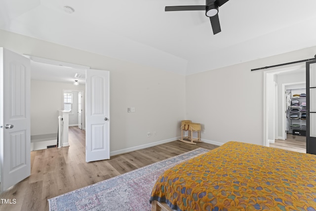 274 Marsh Creek Dr, Garner, NC 27529 - bedroom with wood finished floors and a ceiling fan